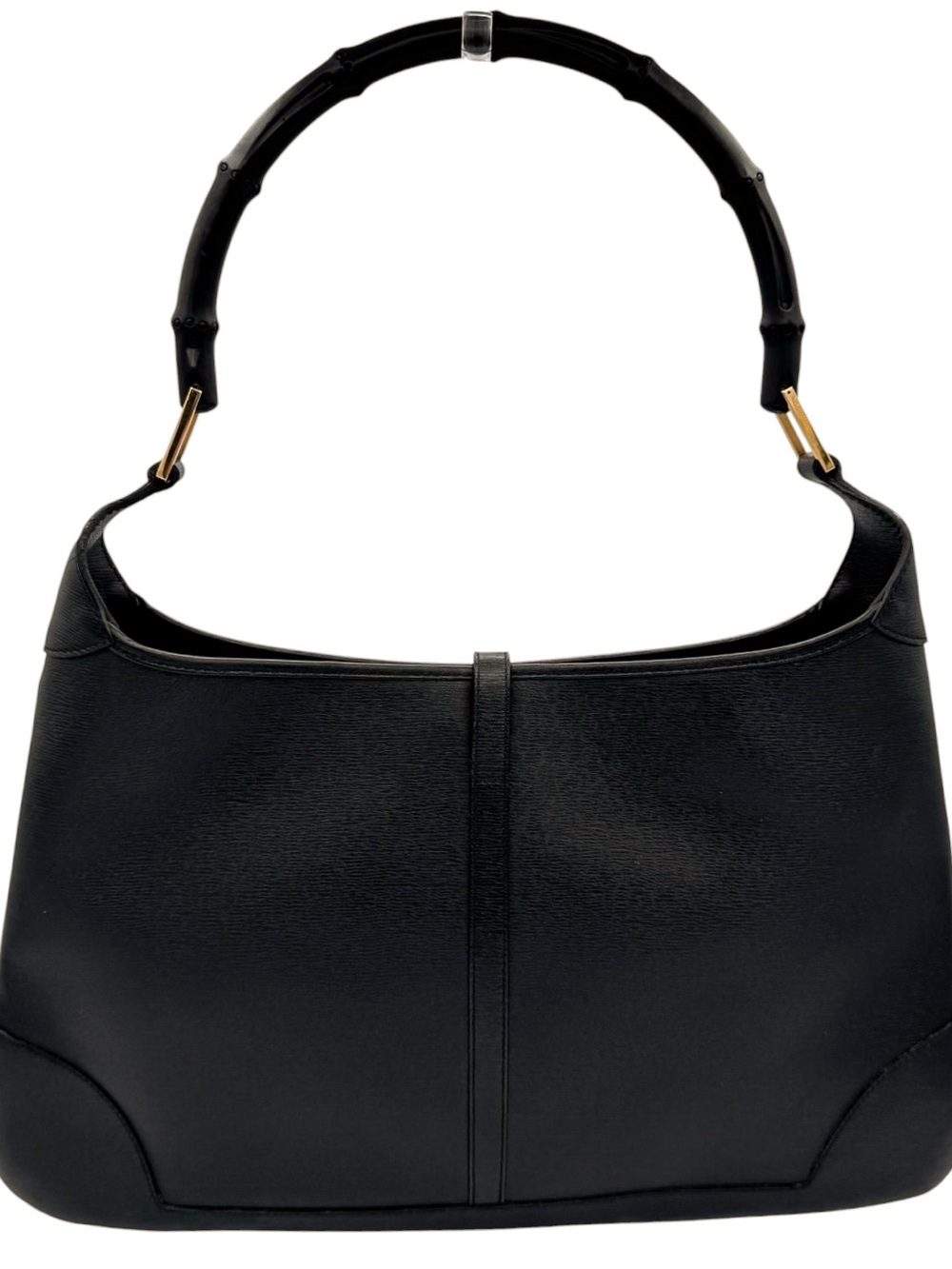 Gucci Tom Ford Era Bamboo Jackie Black Leather Shoulder Bag - Picture 4 of 14